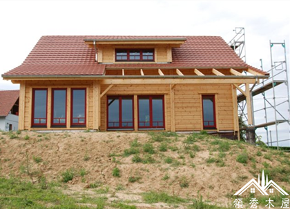 木屋建造工廠設計木別墅，木屋別墅實體展示圖