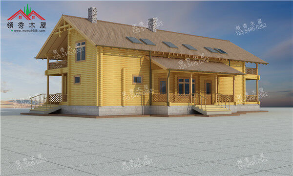 5MW10木屋別墅設(shè)計(jì)效