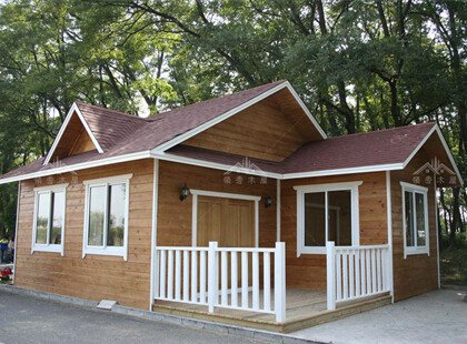 單層雙門木屋實物圖+平面