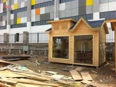 廣州白云區(qū)景區(qū)售賣亭木屋，工業(yè)區(qū)售貨亭