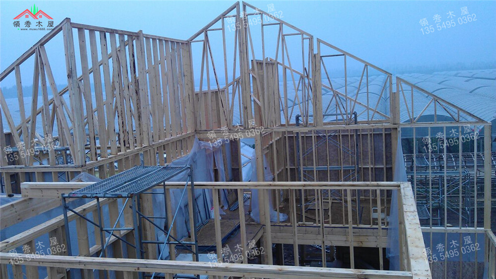 湖南長(zhǎng)沙客戶大型雙層木別墅案例施工展示(圖17)