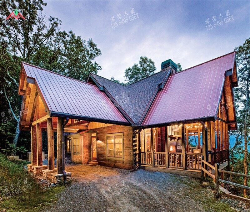 北美風(fēng)格木屋別墅(圖1)