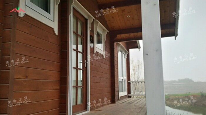 廣東黃沙水庫客戶搭建的度假木屋(圖5)