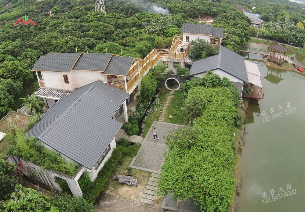 深圳石巖麻布新村私人度假村木屋無人機(jī)航拍圖(圖9)