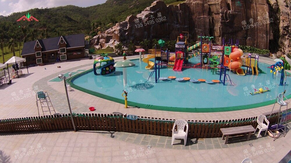 汕尾客戶游樂場搭建木屋別墅第二期項(xiàng)目工程(圖4)