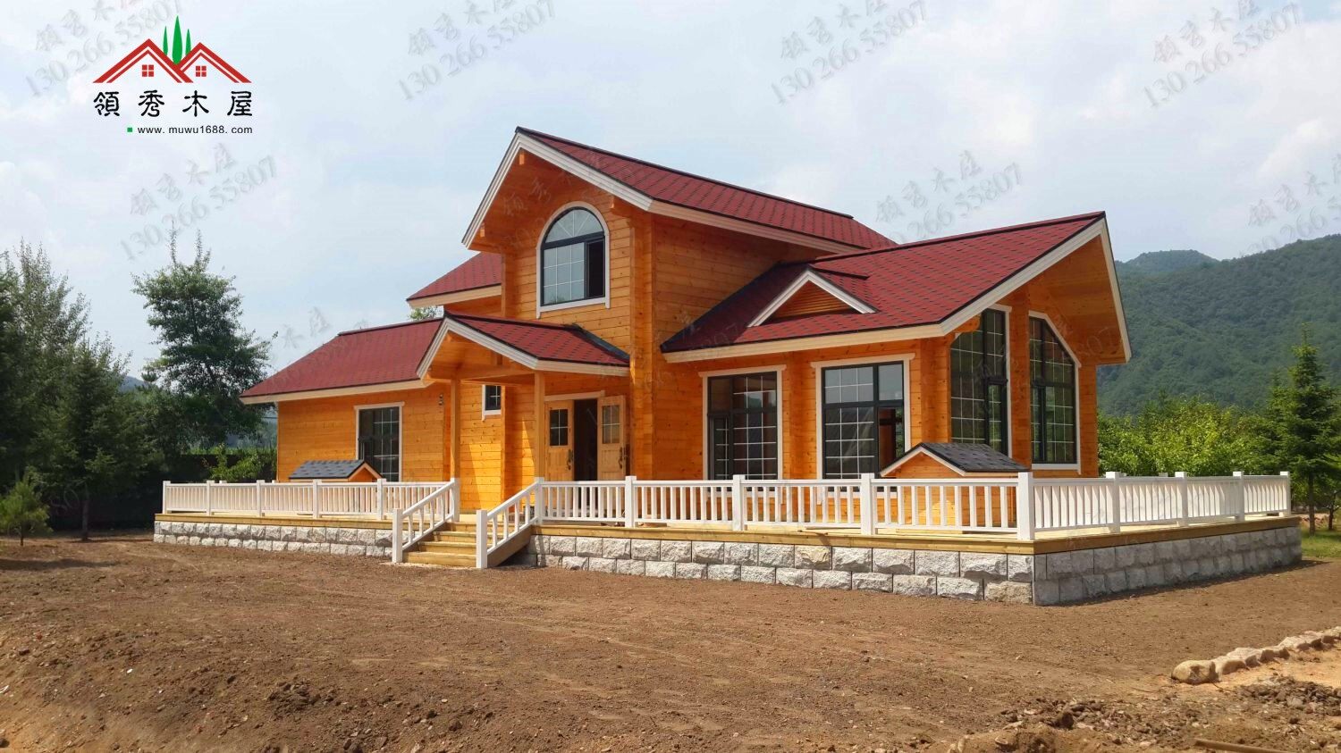 湖南懷化李家村客戶搭建的現(xiàn)代風(fēng)格木別墅(圖2)