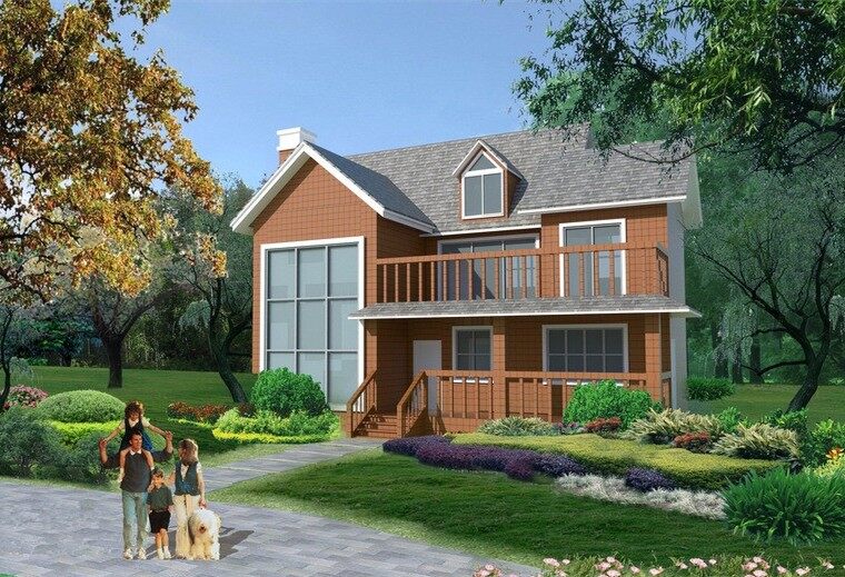 木屋設(shè)計(jì)滿足了人們對(duì)于生活情趣意境的追求(圖1)