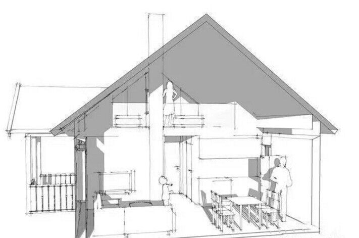 60平米小木屋設(shè)計(jì)(圖2)