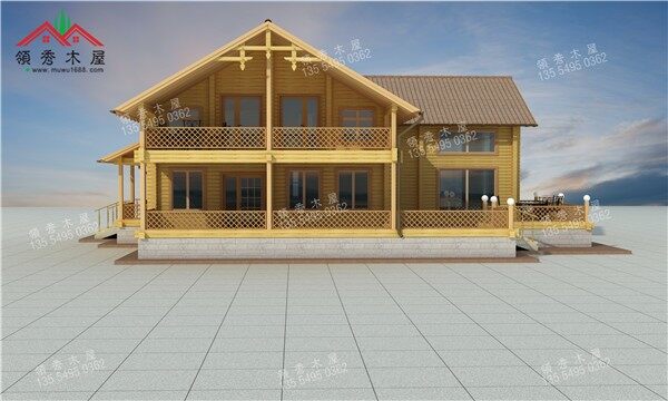 木屋別墅效果圖2