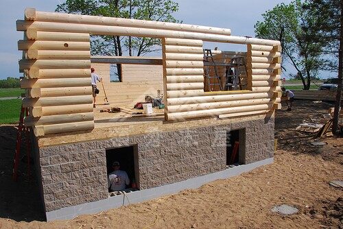 手工制作小木屋，30平米左右只需要2個(gè)星期(圖4)