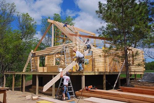 手工制作小木屋，30平米左右只需要2個(gè)星期(圖7)