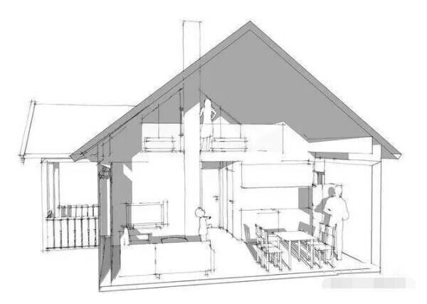60平米小木屋設(shè)計(jì)(圖2)