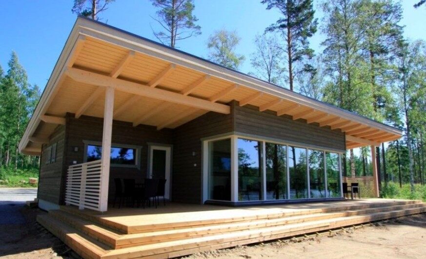 平屋頂木屋是否顯得現(xiàn)代一點(diǎn)呢(圖7)