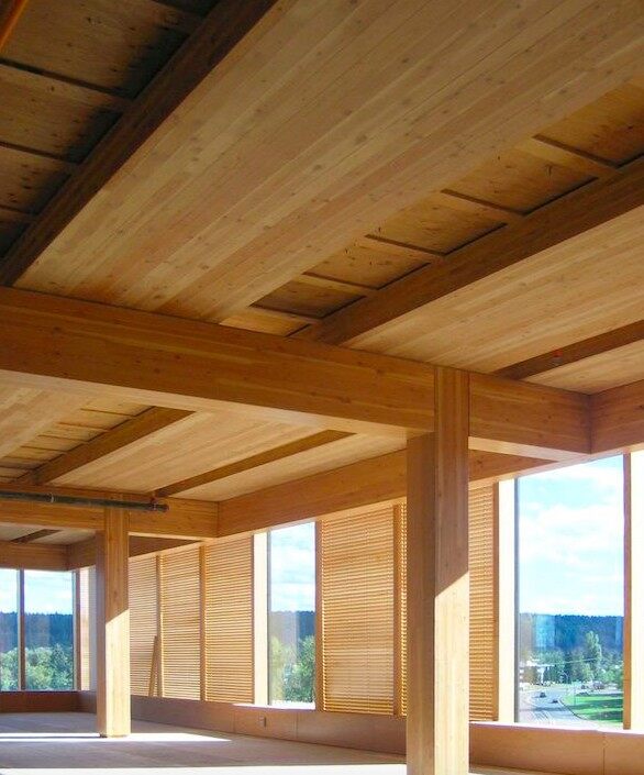 木屋為何需要膠合木特別是樓板及屋架(圖5)