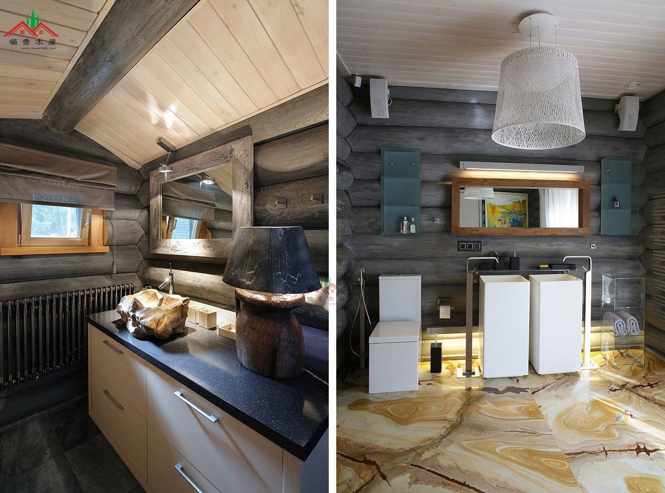 圓形木頭也能做出特色的現(xiàn)代木屋別墅風(fēng)格(圖7)