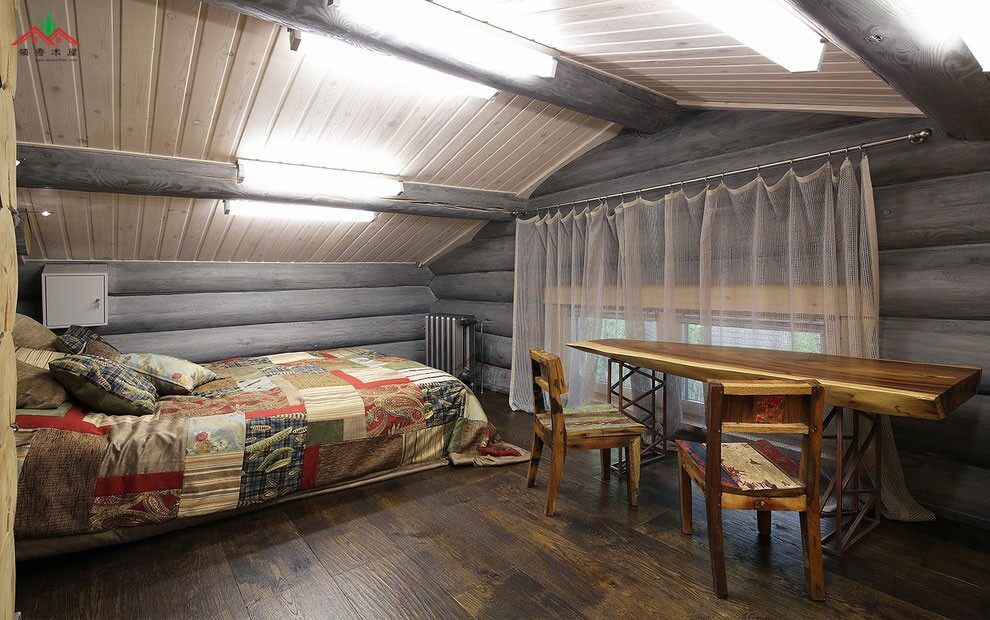 圓形木頭也能做出特色的現(xiàn)代木屋別墅風(fēng)格(圖10)