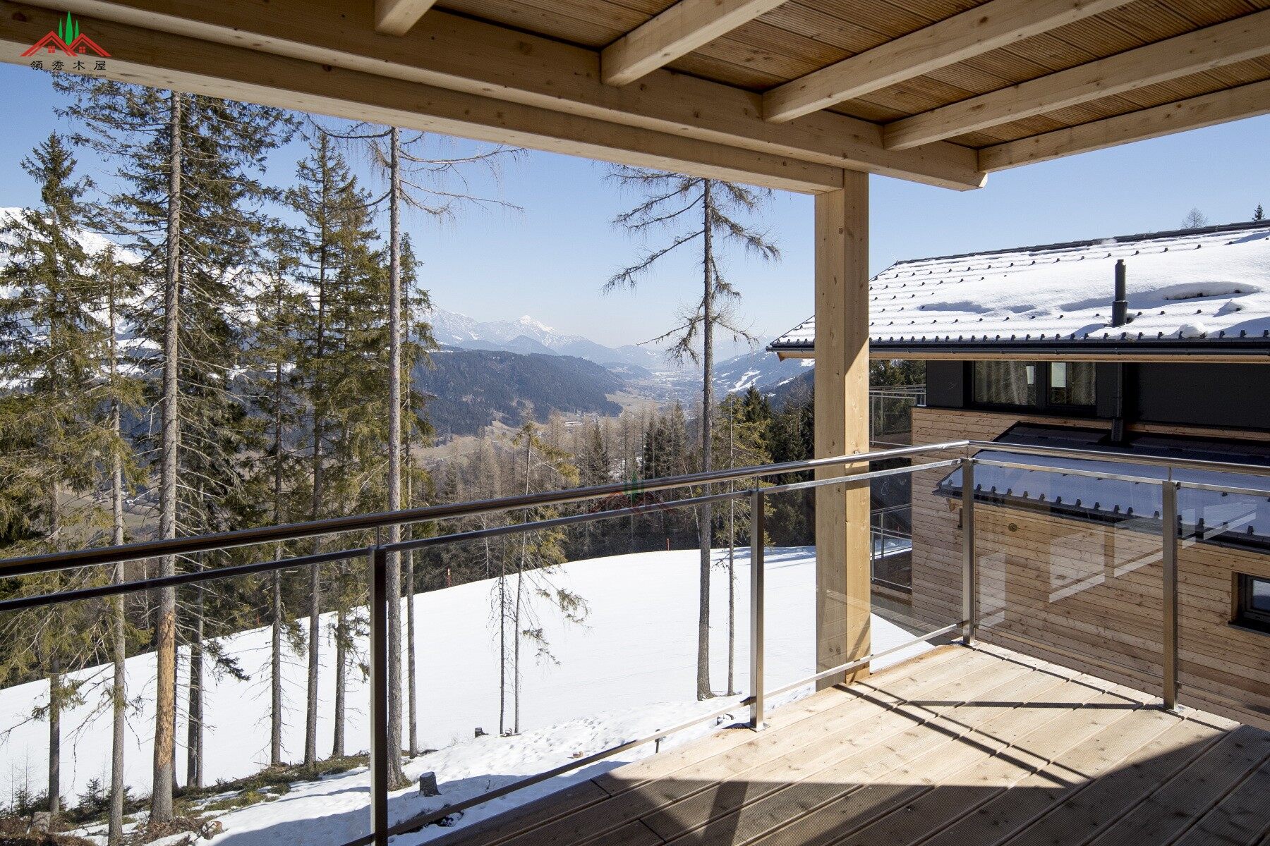 出口奧地利山坡上的度假木屋酒店別墅