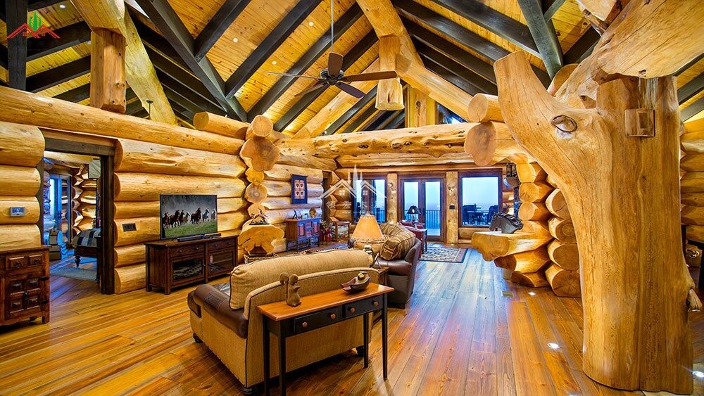 高檔的重型木刻楞木屋別墅是什么樣的？(圖14)