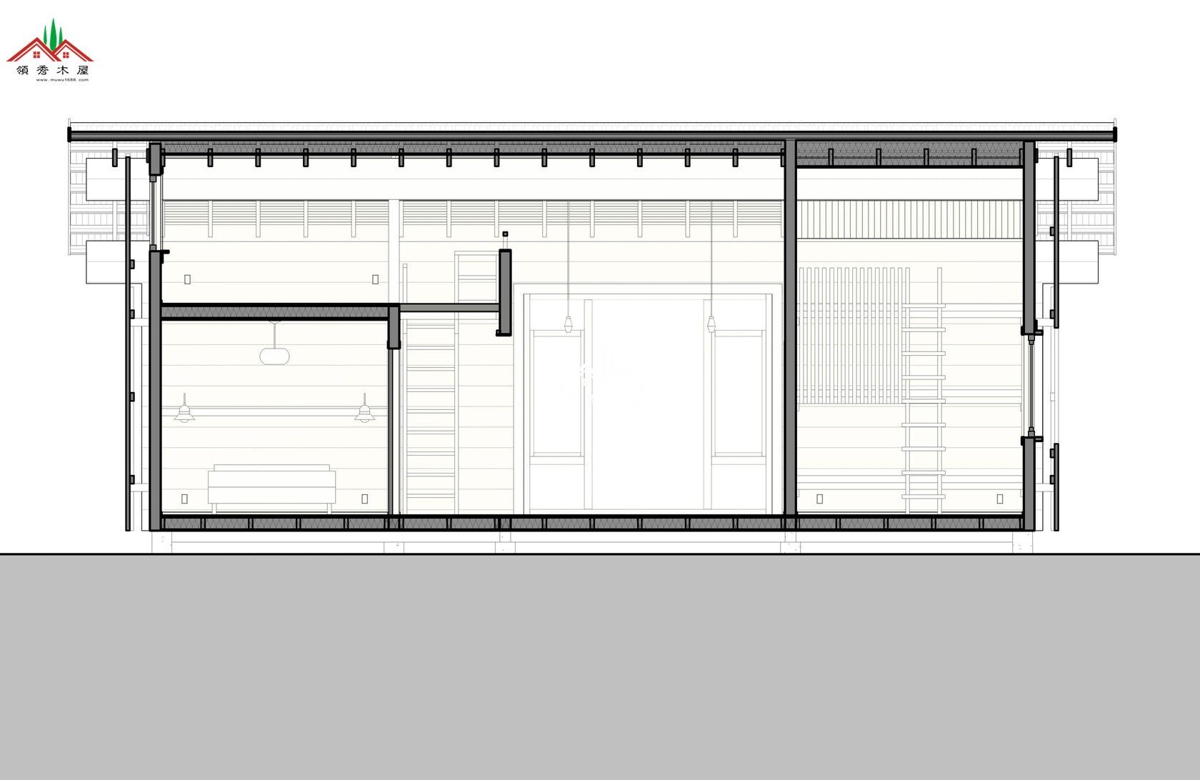 山坡湖邊森林帶閣樓小度假木屋(圖17) 帶閣樓小度假木屋