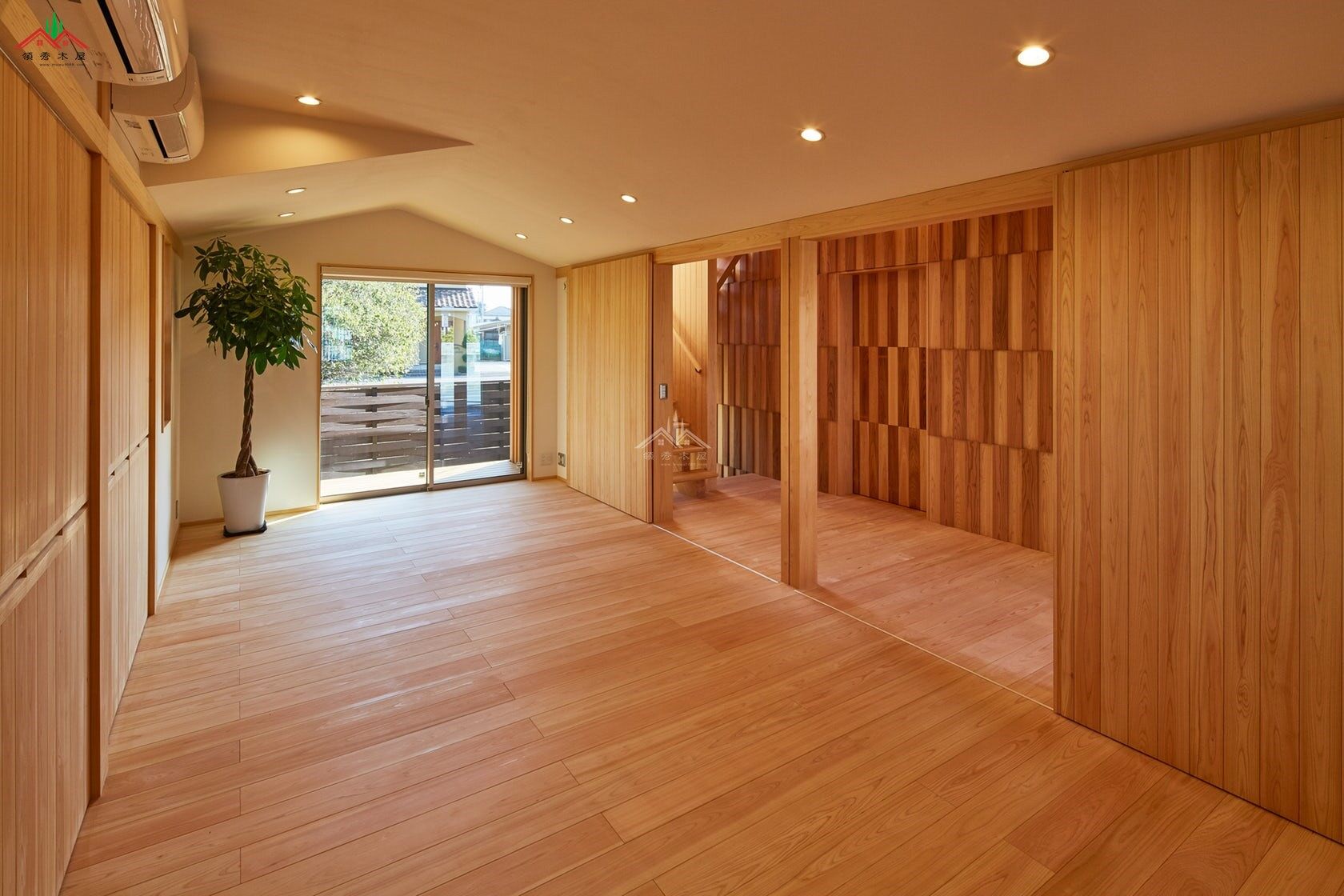 新中式雙層木屋別墅