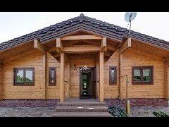 出口芬蘭99個(gè)平方單層重型木屋別墅