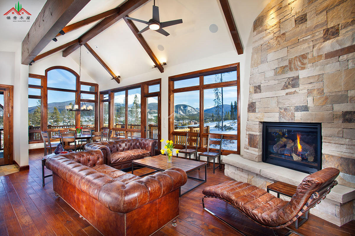 高檔梁柱木屋別墅酒店