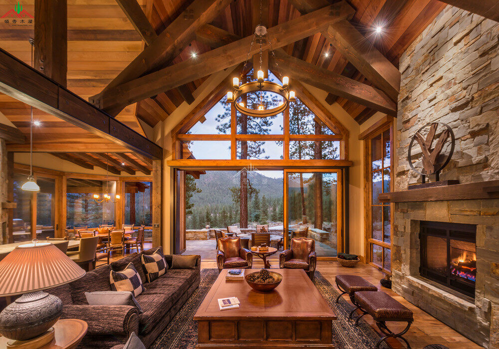 花旗松梁柱木別墅