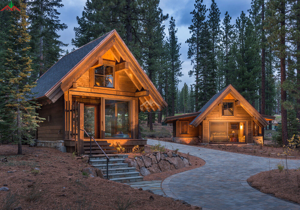 花旗松梁柱木別墅