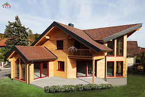 出口慕尼黑不露頭重型雙層原木色木屋別墅