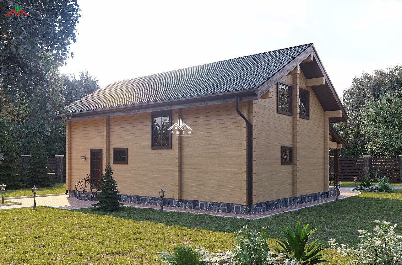 三房?jī)蓮d木屋別墅