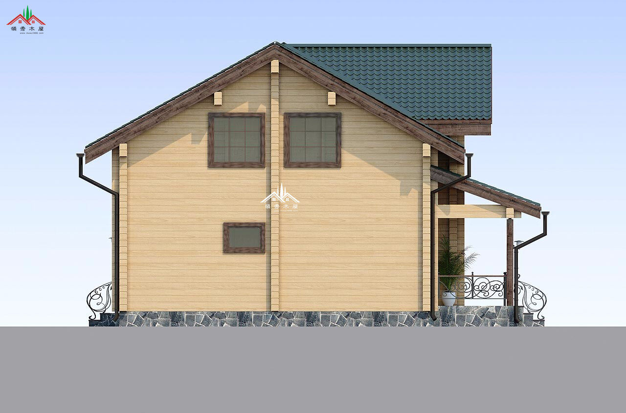 三房?jī)蓮d木屋別墅