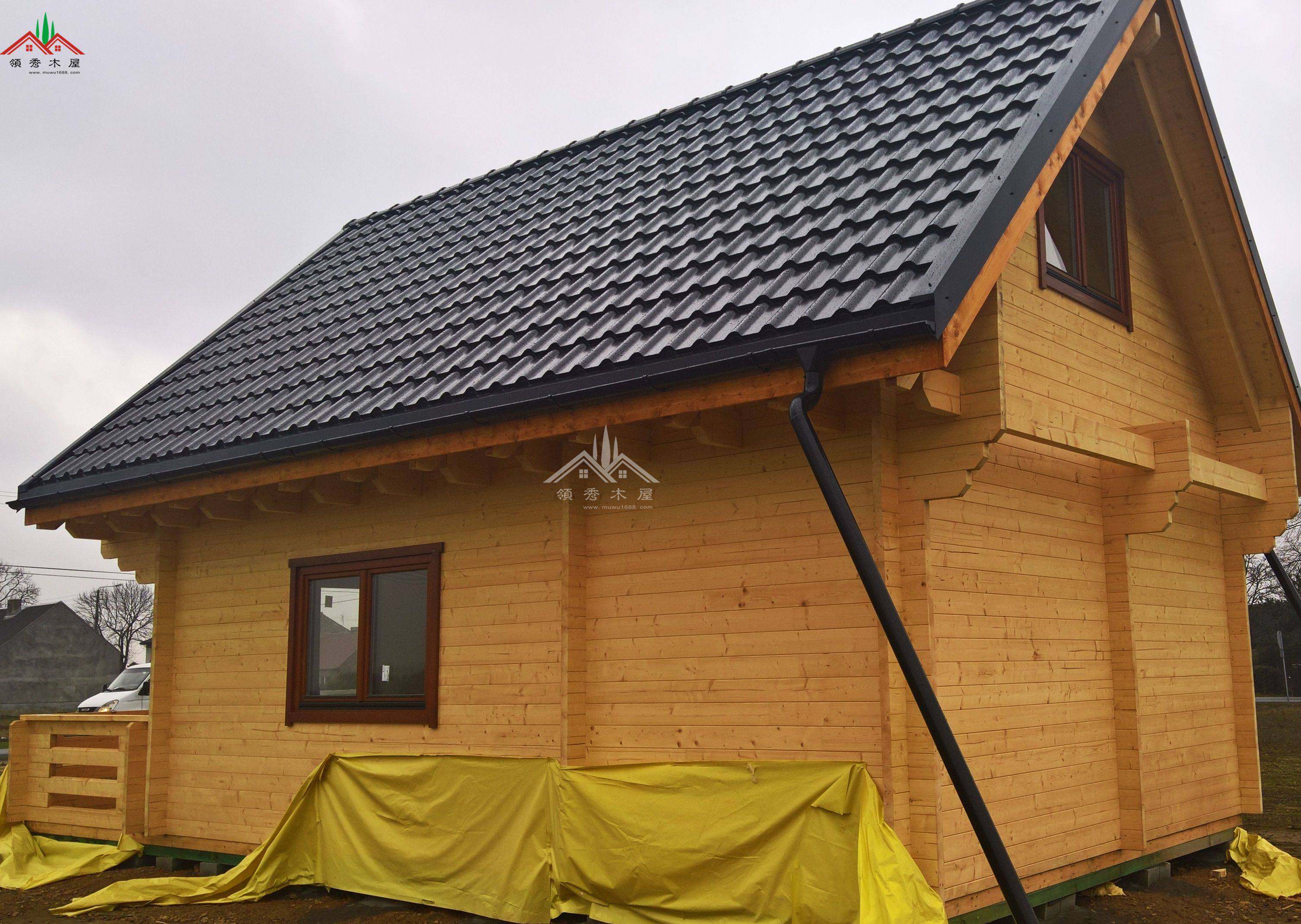 出口海外帶閣樓度假小木屋