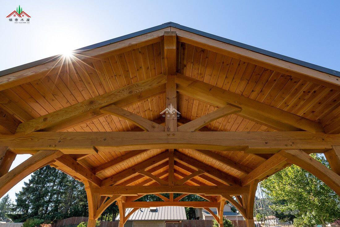 休閑庭院木結(jié)構(gòu)亭子