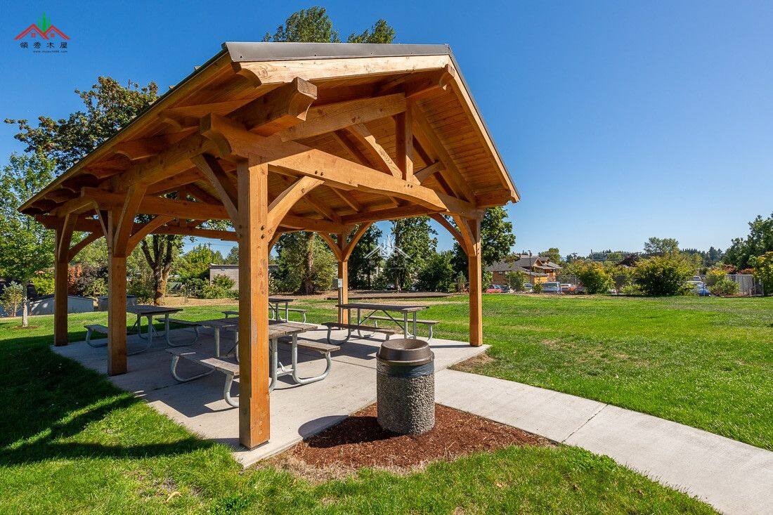 休閑庭院木結(jié)構(gòu)亭子