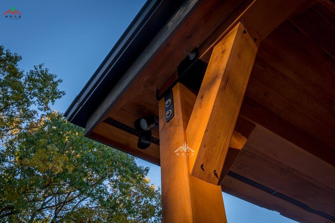 梁柱型雙層木屋別墅