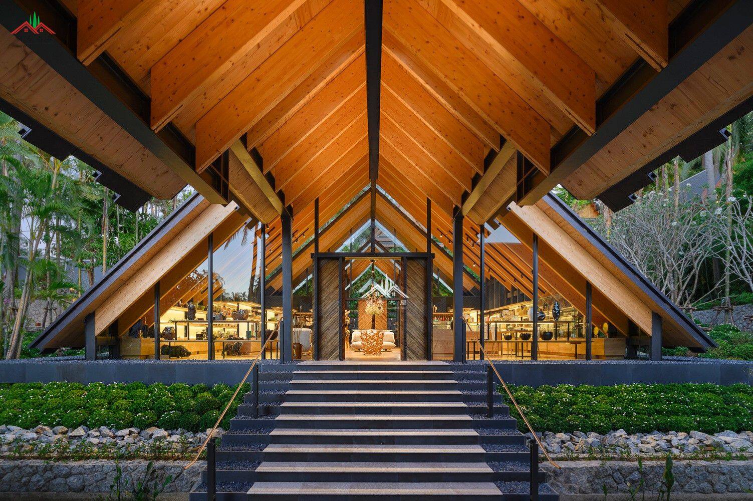 東南亞風(fēng)格商業(yè)中心木屋