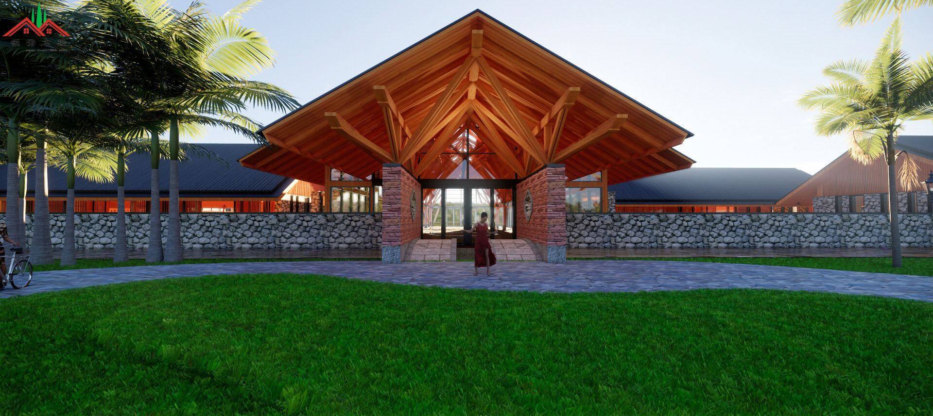 待中心會所木屋