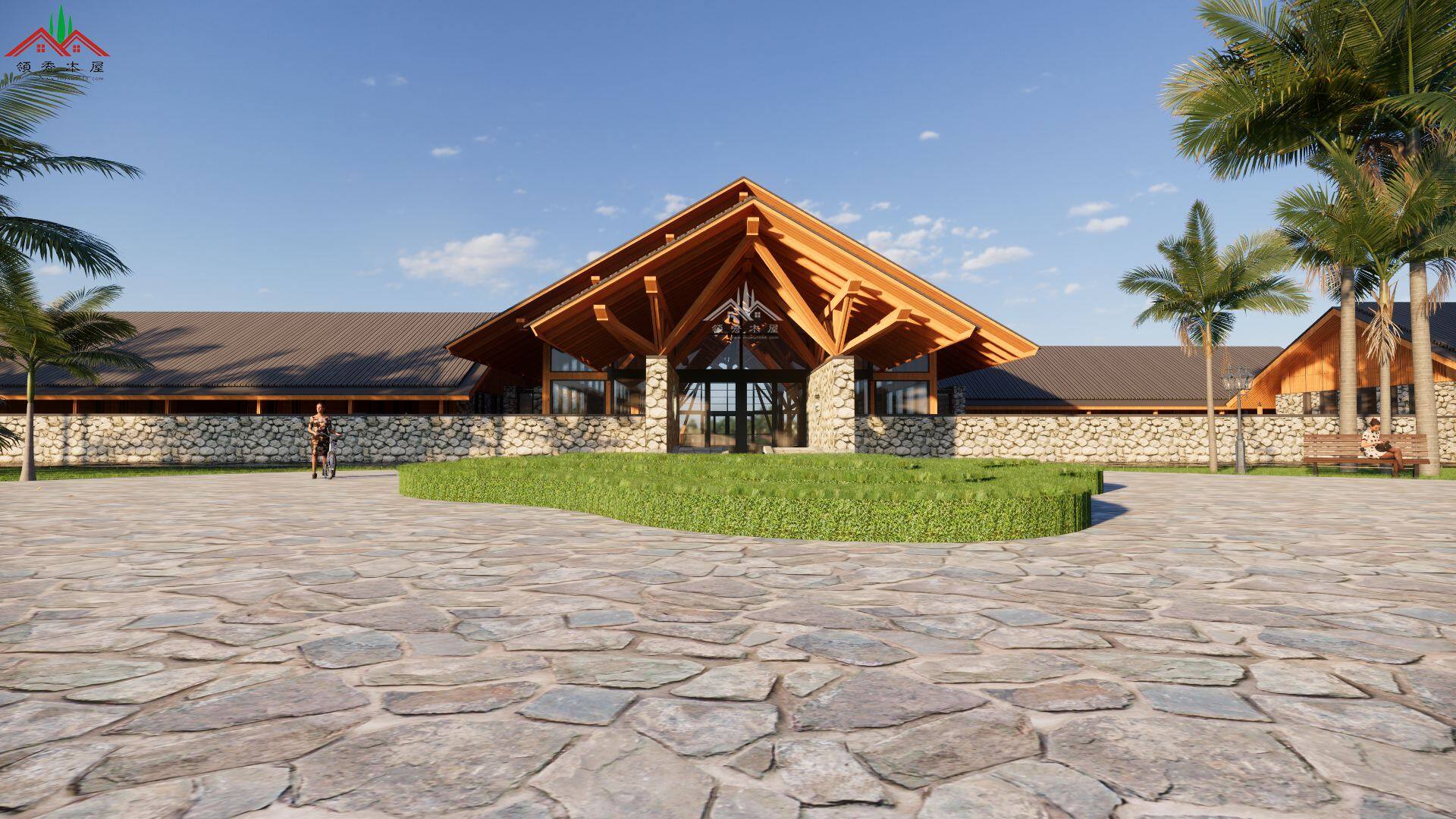 待中心會所木屋