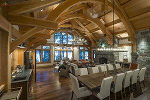 山西梁總的木材與石材相結合搭配做出令人驚艷的梁柱居家木結