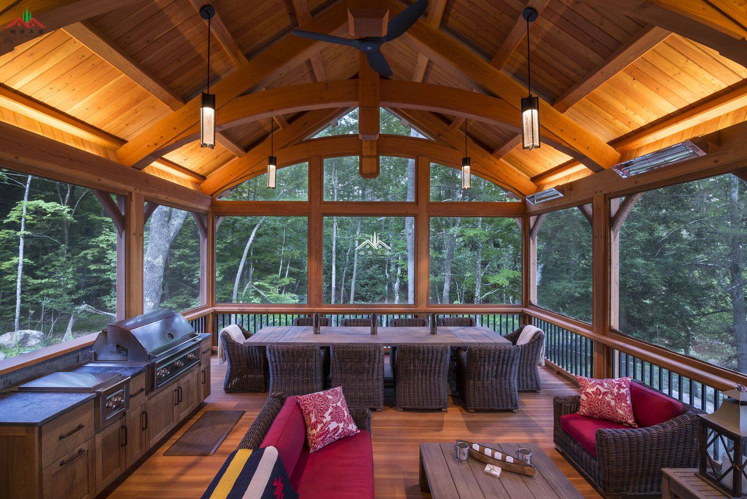 山西梁柱木別墅