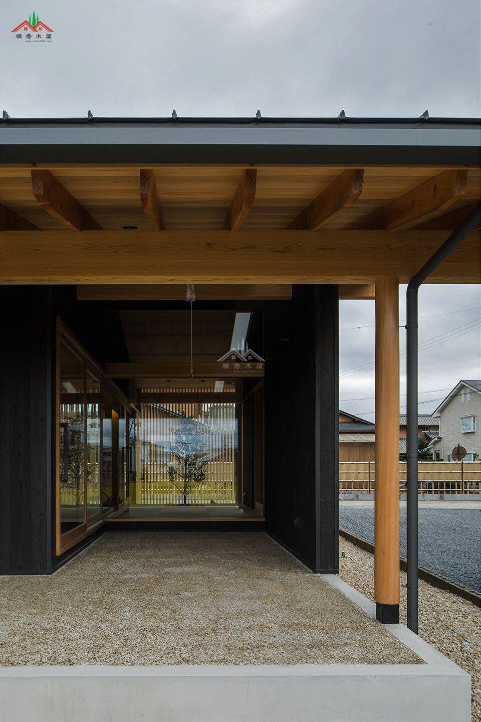 日式風(fēng)格鄉(xiāng)下木結(jié)構(gòu)民宿酒店