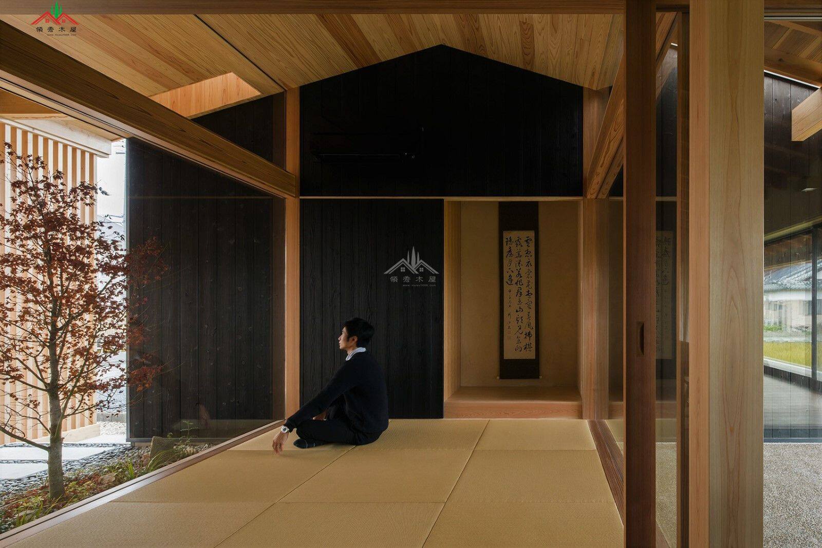 日式風(fēng)格鄉(xiāng)下木結(jié)構(gòu)民宿酒店