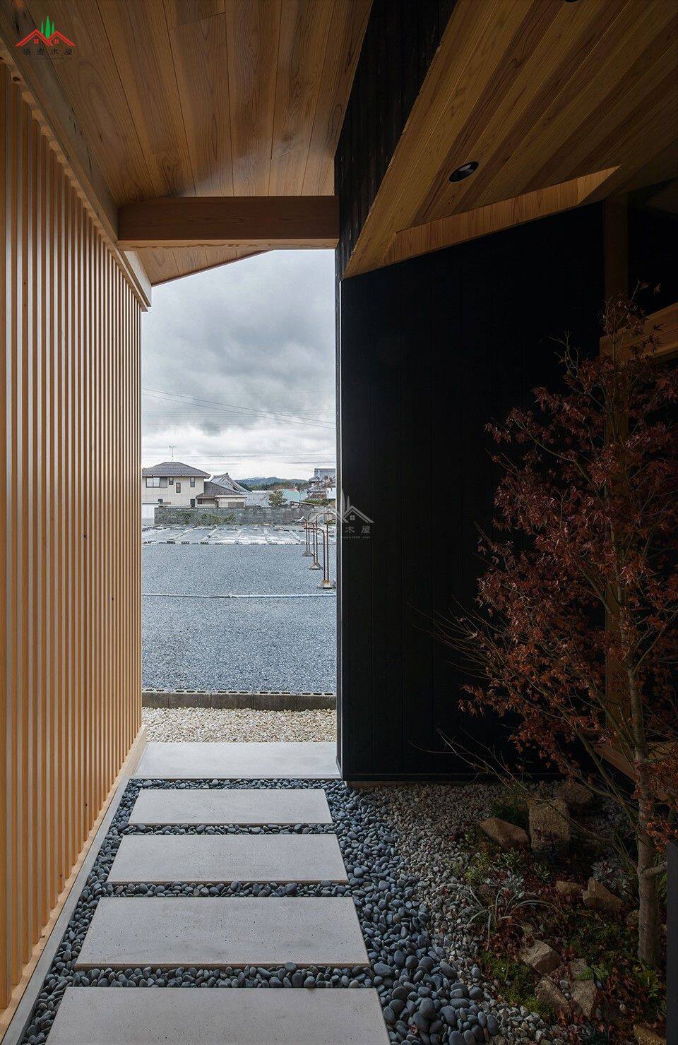 日式風(fēng)格鄉(xiāng)下木結(jié)構(gòu)民宿酒店