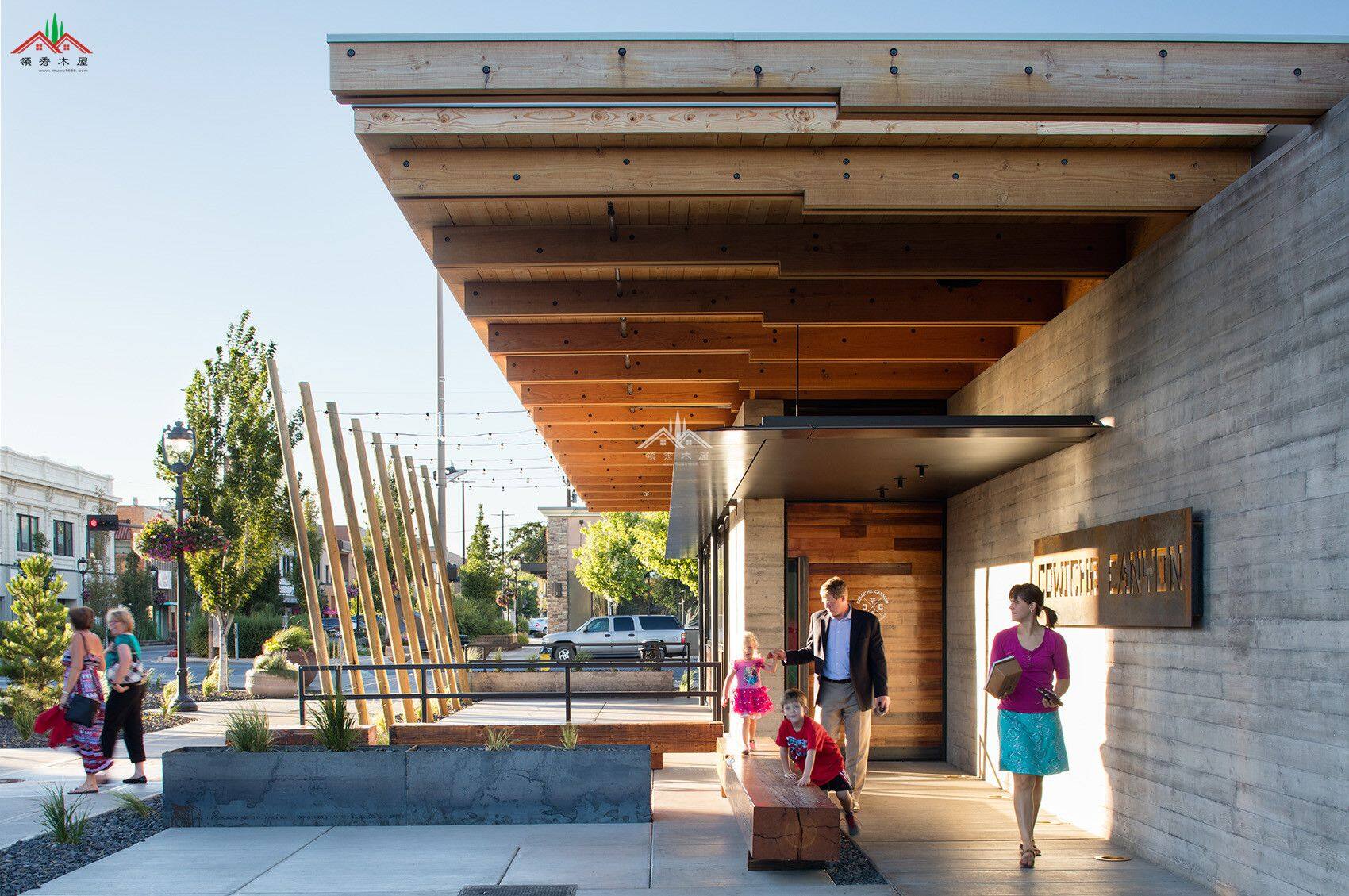 鋼木混合餐廳木屋