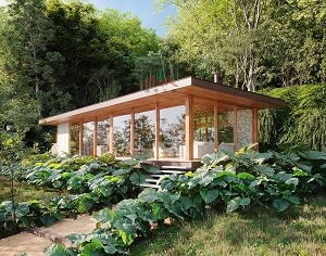 如果您需要一個(gè)好看點(diǎn)的多功能接待中心木屋，那么這個(gè)方案就合適您。