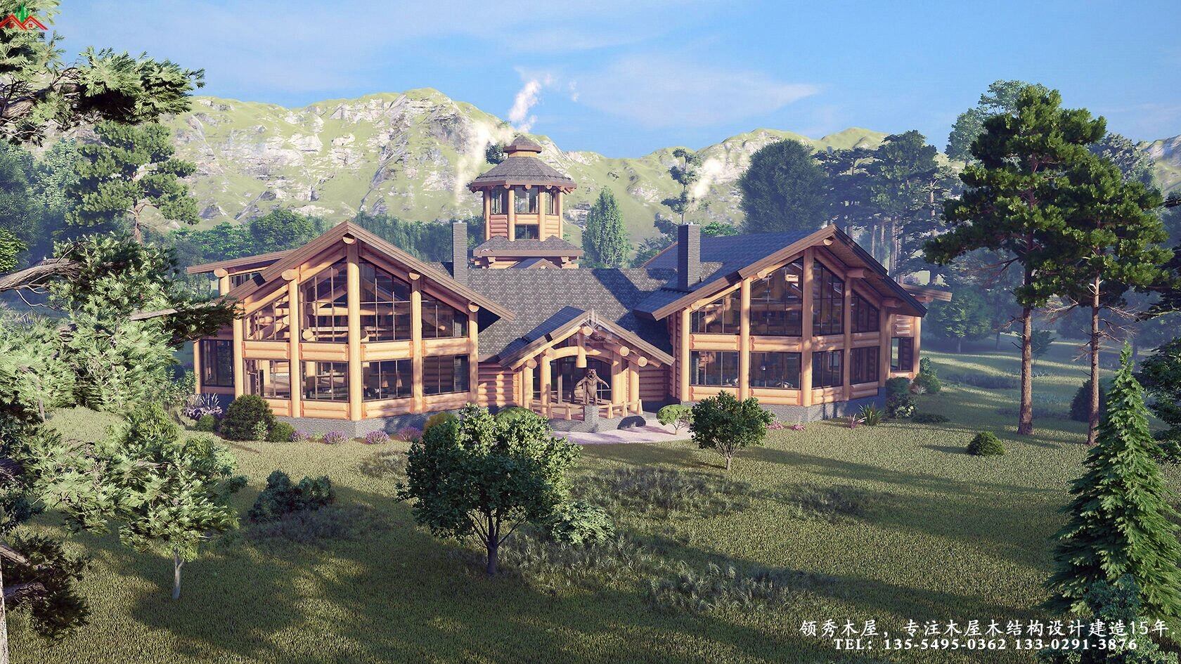 木刻楞結構木屋別墅