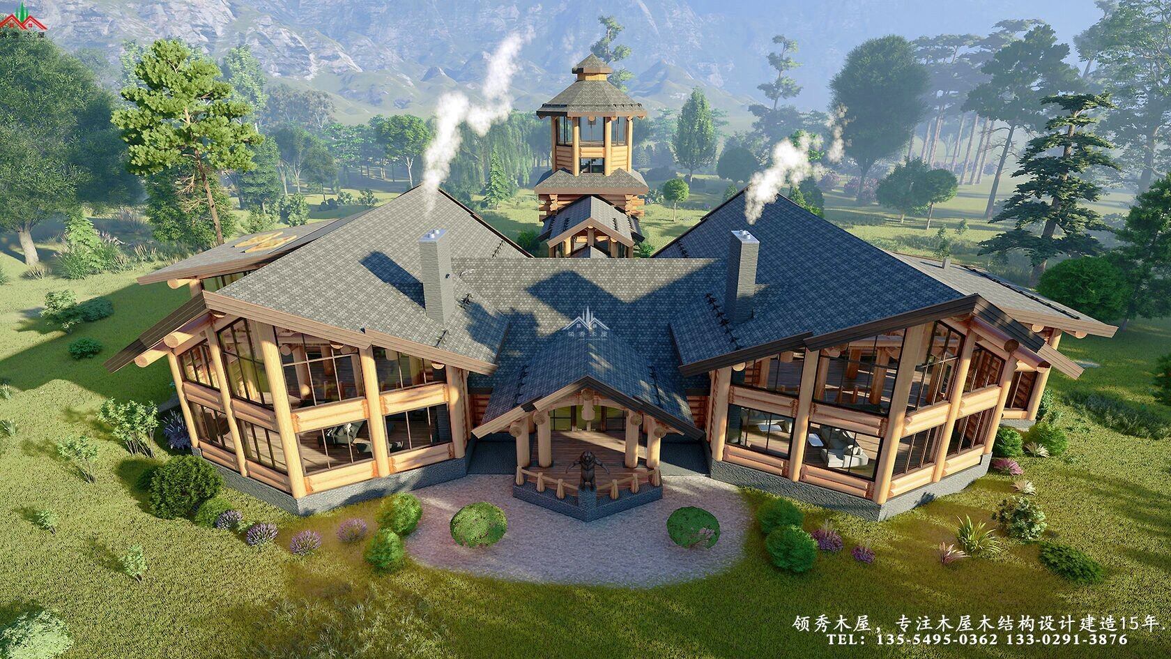 木刻楞結構木屋別墅