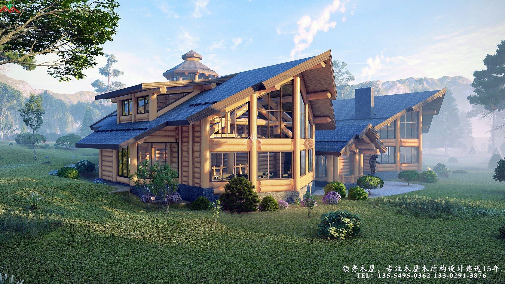 木刻楞結構木屋別墅