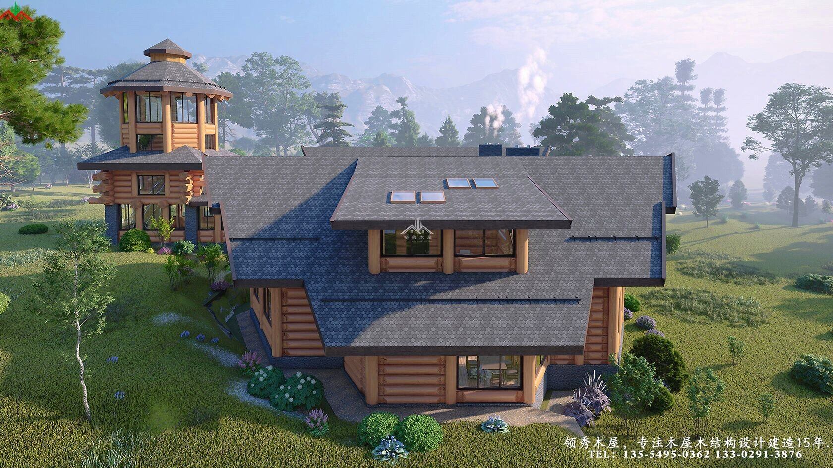 木刻楞結構木屋別墅