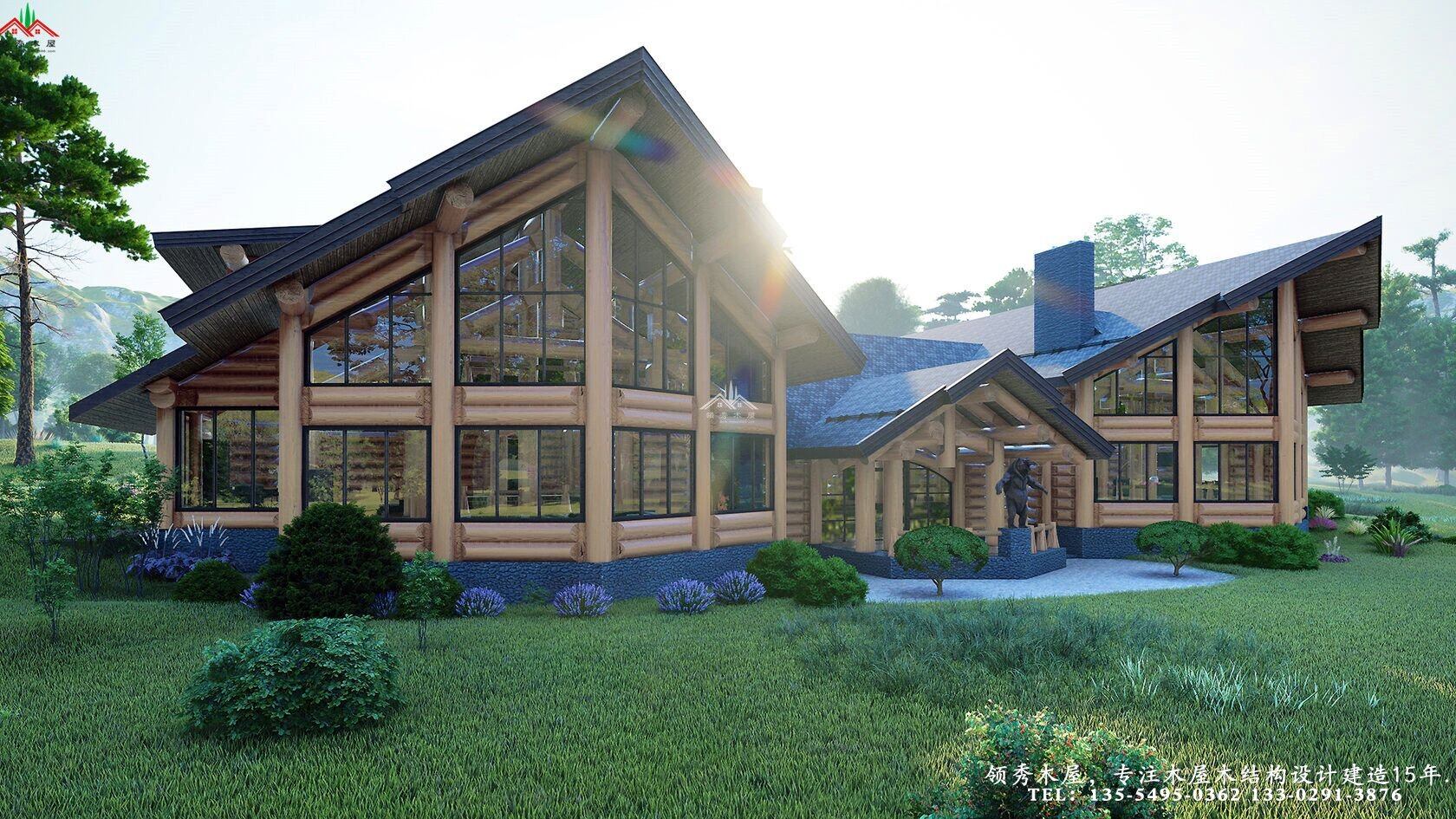 木刻楞結構木屋別墅